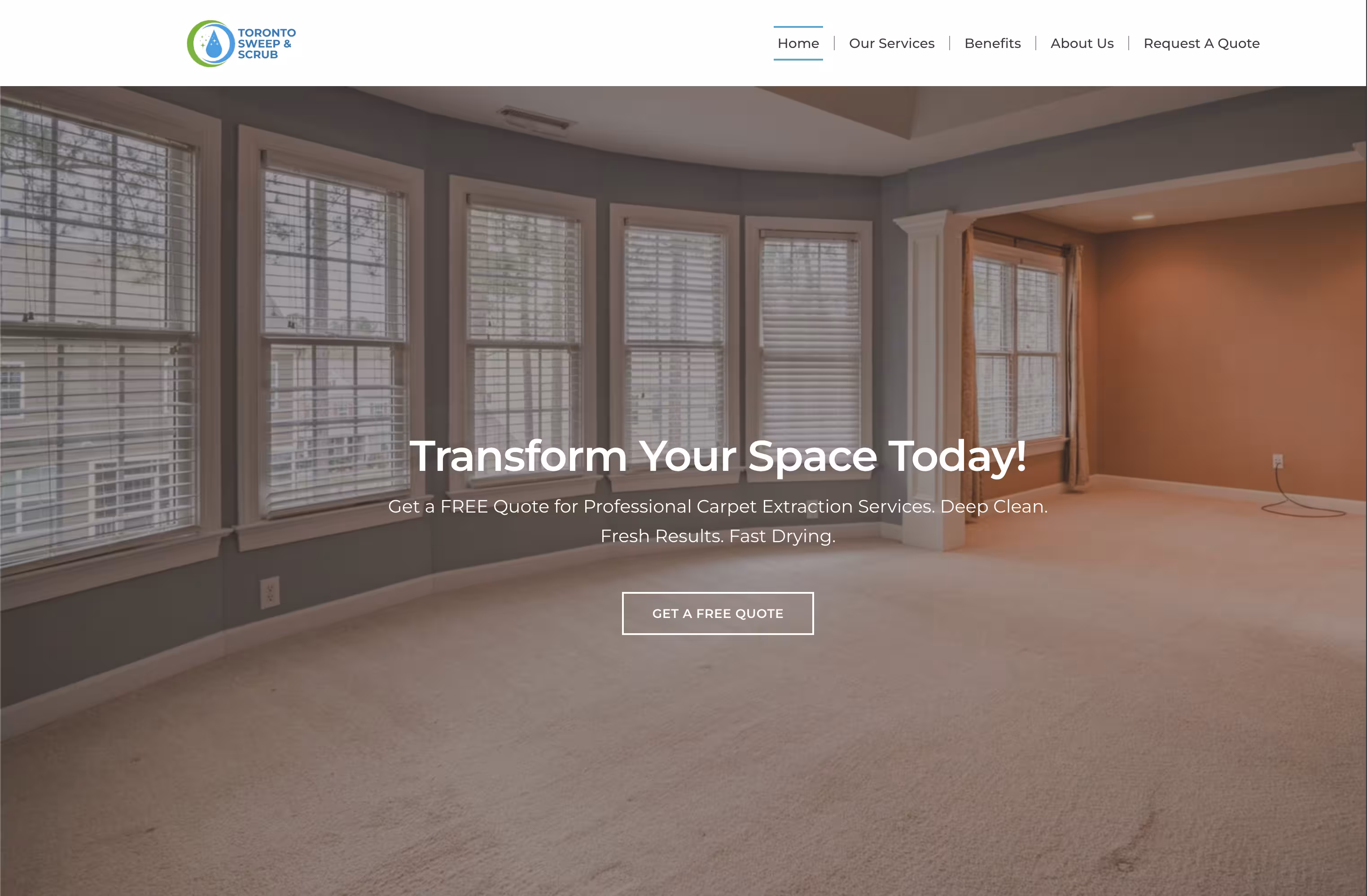 Toronto Sweep & Scrub website